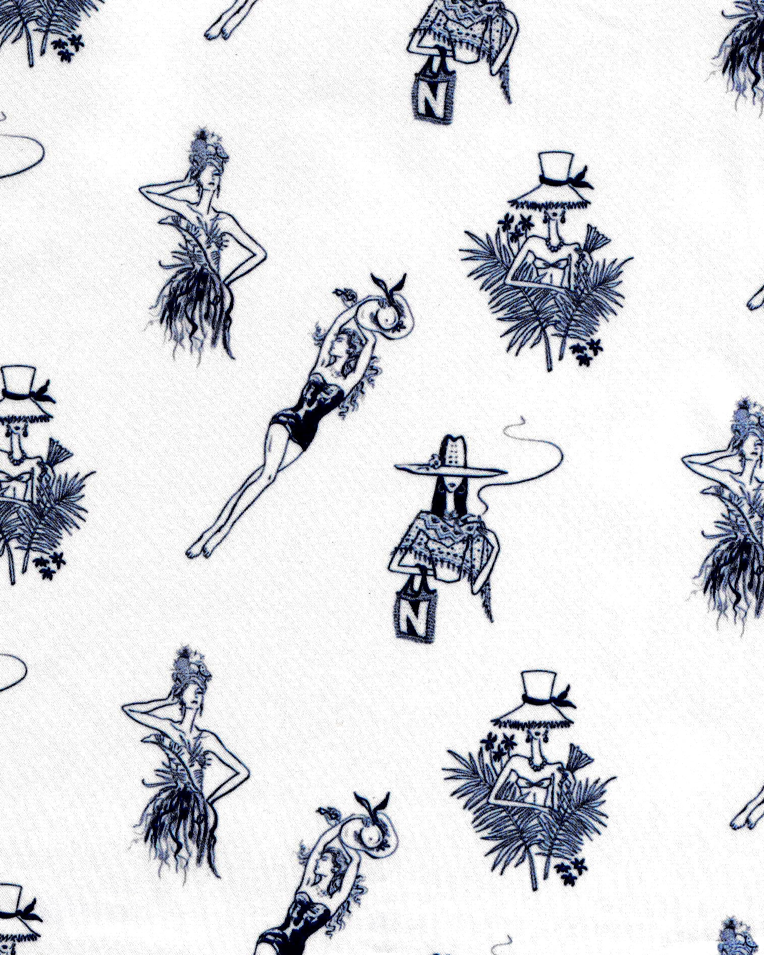09 Isla Bonita Blue Pocket Square